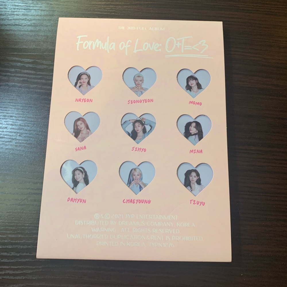 Formula of love twice album (without inclusions)